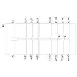 CONTACTOR,AC3:37KW 1NO+1NC 24VAC 50/60HZ