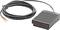 Black plastic foot pedal with long cable and exposed wires.