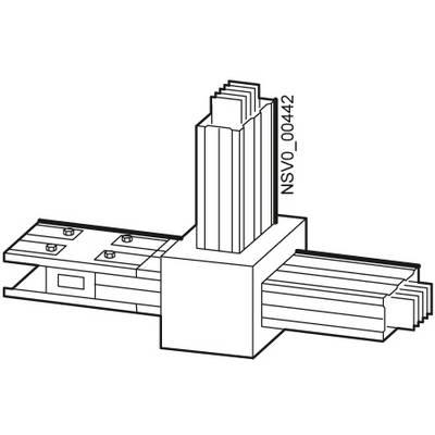 Assembly diagram of a construction profile with tower, side rails and coded number 'NSV0_000442'.