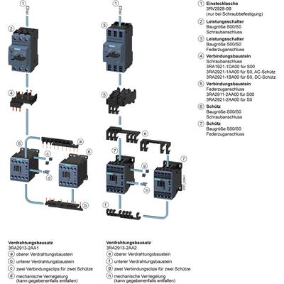 'Technical drawing of wiring kits and power switches. Shows connections between components and provides descriptions.'