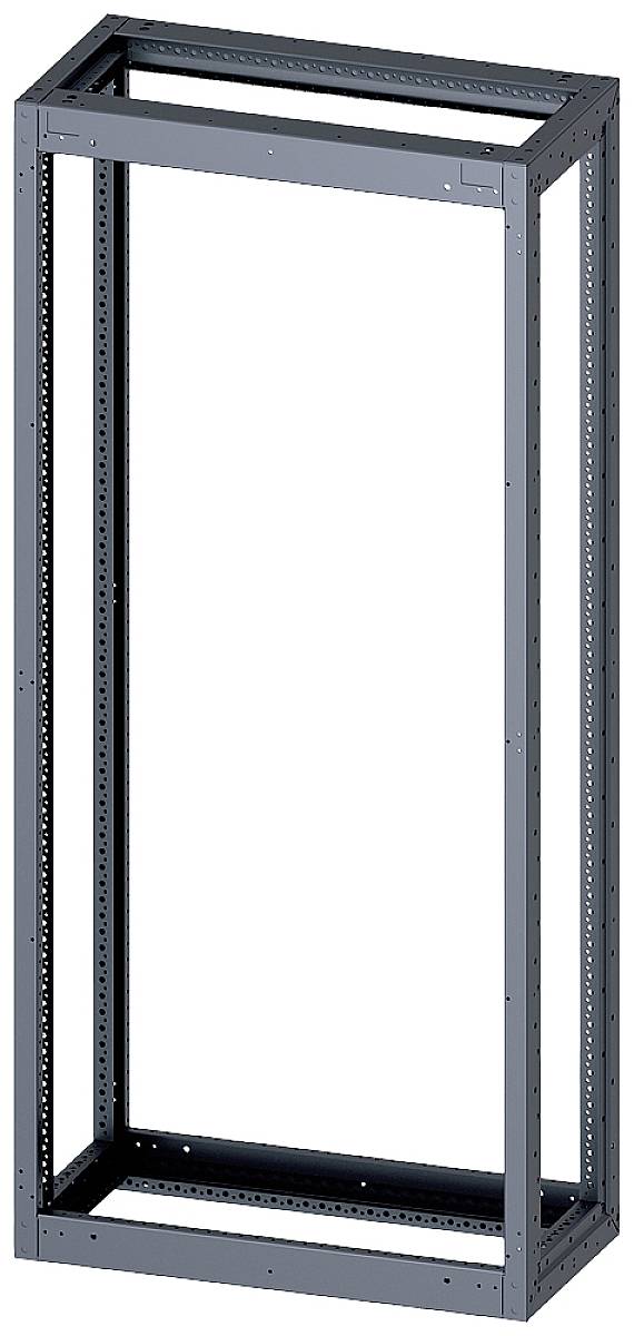 A blank, rectangular metal frame in grey, possibly for electronic devices, without visible cables or fittings.
