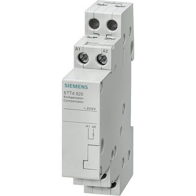Electrical Component 'Siemens 5TT4 920 Compensator', grey, with screw terminals for 250V, two connection terminals A1 and A2.