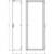 Technical drawing of a rectangular, upright cabinet with height (2000 mm) and width (400 mm) indicated.