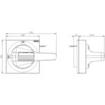 HANDLE WITH MASKING PLATE, E-STOP