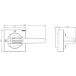 HANDLE WITH MASKING PLATE, E-STOP