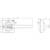 Technical drawing of a door handle with dimensions: Length 250 mm, Rose diameter 100 mm, Handle height 15 mm.