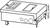 Drawing of a rectangular box with multiple openings and switches. On the side, the inscription 'NSV0_00461'.
