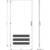 Technical drawing of a door with ventilation slots, front and side view, height 1874 mm, width 892 mm, depth 27 mm.