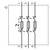 'Circuit diagram with three resistors connected in parallel. Connections numbered 1, 3, 5 at the top, 2, 4, 6 at the bottom.'