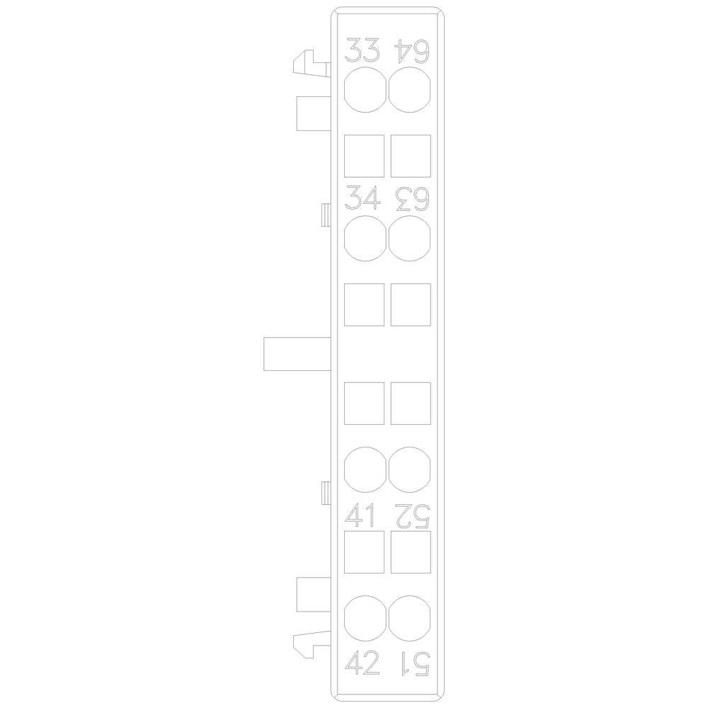 'Cable routing element' with continuous numbering from 33 to 42 and holes for cable management.