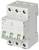 A three-pole circuit breaker by Siemens with a rated current of 63A, suitable for voltages up to 400V.
