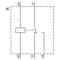 'Electrical circuit diagram shows a relay with terminals A1, A2, 11, 12, 14 and poles: +, -, and -K.'