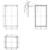 Technical drawing of a rectangular frame with dimensions in millimetres: Width 1000 mm, Height 1250 mm. Shows front and side view.