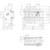 Technical drawing of a switch with front view, side view, and top view. Dimensions and details of components are shown.