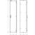 'Schematic drawing of a narrow, tall cabinet with dimensions: Height 2002 mm, Width 413 mm at the front and 463 mm at the side.'