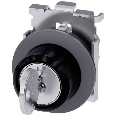 A lock cylinder with an inserted key, ready for locking or unlocking, illustrating the security component.