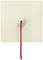 Beige pull cord switch with a red cord, typically used for light control in bathrooms.