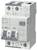 Circuit breaker with RCBO function, brand name visible. Double-pole switch with test button for residual current protection, 16A, 230V.