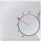A white thermostat with a scale from 1 to 6 and a red dot at 3; cooling symbol below.