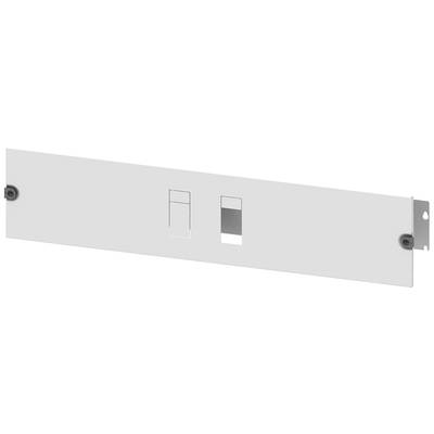 White cover plate with two cutouts for connectors, mounted between two fixing points.