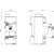 Technical drawing of a Siemens switch with dimensions 89.8 x 35.8 mm (left) and 71.7 x 6.2 mm (right), side and front view.