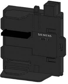 Black and white image of an electronic component with 'Siemens' written on it. The component has rectangular and rounded corners.