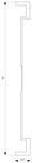 DELTA miro frame 1x real wood, type of wood red maple, dimensions 90x 90 mm