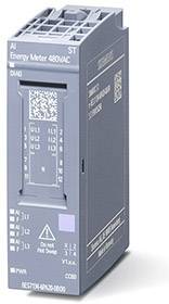 A grey energy meter for 480V/AC applications, displaying model and specification information. Used in industrial environments.