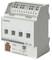 Siemens KNX Switching Actuator with four channels and push buttons for lighting control. Contains product information and connections.