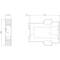 Technical Drawing of a Rectangular Component with Dimensions: 104.9mm Height, 22.5mm Width, 116.1mm Length. Front and Side View.