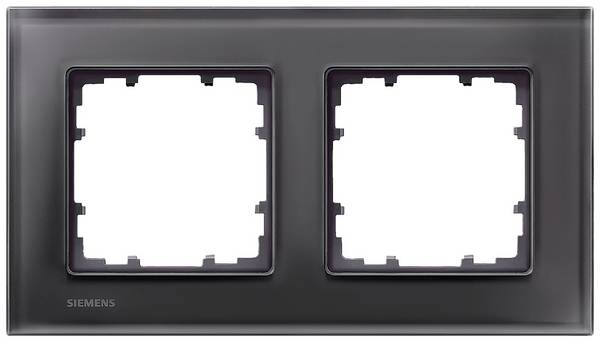 Siemens Switch product range 2x Frame Delta Black 5TG12022 1 pc(s)