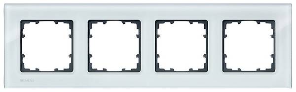 Siemens Switch product range 4x Frame  Delta Glass, Green 5TG12040 1 pc(s)
