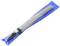 Metal tweezers in a blue plastic sleeve, suitable for precise work and electronics assembly.