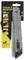 'Stanley Fatmax 25 mm Utility Knife with 4 Blades. Packaging displays handle and blade adjustment settings. Yellow and black packaging.'