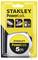 A Stanley PowerLock tape measure, 5 metres long, in a yellow packaging.
