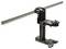 'Camera slider with T-rail and adjustable tripod mount, black, for precise camera movements in photography.'