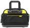 Black and yellow tool bag made from durable material with Stanley logo in the centre. It has a carry handle and multiple pockets.