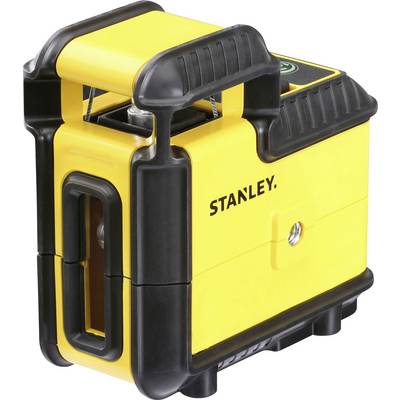 Yellow and black laser levelling device, brand visible, square-shaped, robust design, for precise measurements in construction projects.
