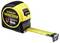A yellow and black tape measure with the inscription 'Stanley FatMax Magnetic 8m', partially extended.