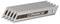 A stack of five trapezoidal replacement blades with 'CARBIDE' inscription, suitable for safety knives.