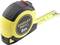 Yellow and black measuring tape, extended to 5 metres, with 'Stanley DualLock Tylon' print. Ideal for length measurement.
