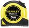Image of a yellow tape measure with a black casing. Text reads: 'STANLEY DualLock Tylon 5m'. Primarily used for measuring length.