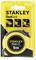 Yellow Stanley DualLock Tape Measure, 5 metres, in packaging with illustrations of product features.