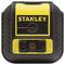 A yellow and black, portable Stanley tool with an on/off button, possibly a measuring device or laser level.