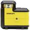 A yellow Stanley laser spirit level, suitable for precise alignment and levelling. Compact design with a black casing.