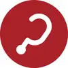 Red circular icon with a white question mark, symbolizing help or an unknown answer.