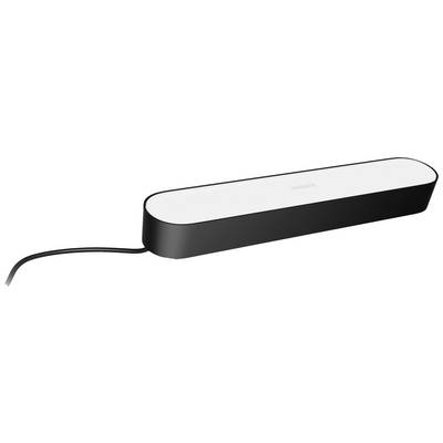 A rectangular, black LED light bar with rounded corners and a cable on the left side. The device is slim and designed in a modern style.