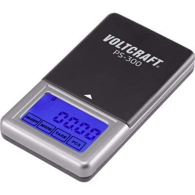 Digital Pocket Scale 'Voltcraft PS-300' with blue LCD display showing '0.00 g'.