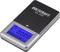 Digital Pocket Scale 'Voltcraft PS-200' with blue backlit display, showing 0.00 g. Buttons for on/off, mode, tare and counting.