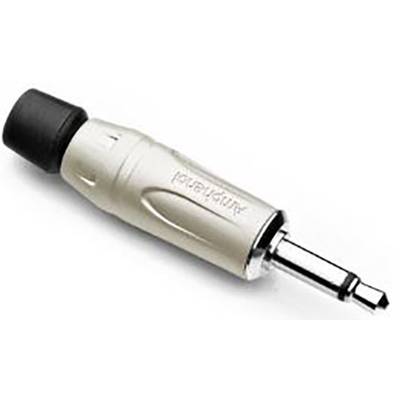 Amphenol KM2P 3.5 mm audio jack Plug, straight Mono Silver 1 pc(s)